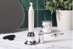 Akrilna bela bočica 15mL sa roll-on pumpicom za serum i vibracijom na dodir