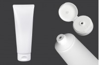 Plastična tuba 200mL bela sa unutrašnjom aluminijumskom oblogom i flip top zatvaračem - 12 kom
