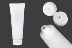 Plastična tuba 200mL bela sa unutrašnjom aluminijumskom oblogom i flip top zatvaračem - 12 kom