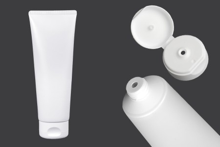 Plastična tuba 200mL bela sa unutrašnjom aluminijumskom oblogom i flip top zatvaračem - 12 kom-slika_proizvoda