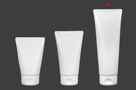 Plastična tuba 200mL bela sa unutrašnjom aluminijumskom oblogom i flip top zatvaračem - 12 kom-grupa_slika