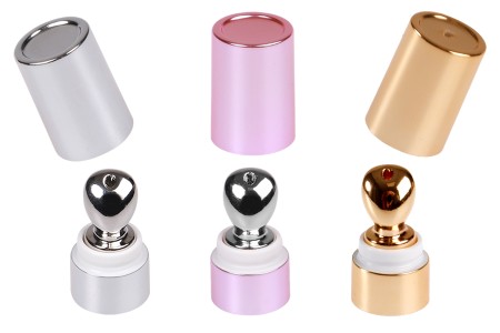Set aluminijumske glave za serum sa plastičnim poklopcem za tube sa širokim otvorom - 6 kom-slika_proizvoda