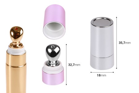 Set aluminijumske glave za serum sa plastičnim poklopcem za tube sa širokim otvorom - 6 kom-dimenzije_slike