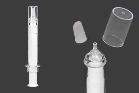 Airless tubica - akrilni špric 10mL za kozmetičku upotrebu, sa zatvaračem - 6 kom-slika_proizvoda