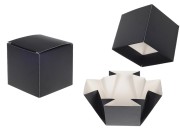 Papirna kutija za pakovanje (400gr) 70x70x83 mm u crnoj mat boji - 20kom Papirna kutija za pakovanje (400gr) 70x70x83 mm u crnoj mat boji - 20kom