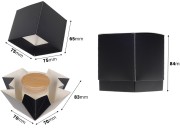 Papirna kutija za pakovanje (400gr) 70x70x83 mm u crnoj mat boji - 20kom Papirna kutija za pakovanje (400gr) 70x70x83 mm u crnoj mat boji - 20kom