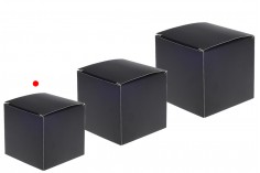Papirna kutija za pakovanje (400gr) 70x70x83 mm u crnoj mat boji - 20kom