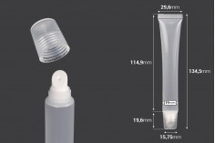 Plastična (PP) providna tubica 25 mL, za sjaj za usne - 12 kom