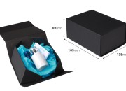 Crna kartonska kutija sa magnetnim zatvaranjem 185x135x82 mm - 20 kom Crna kartonska kutija sa magnetnim zatvaranjem 185x135x82 mm - 20 kom