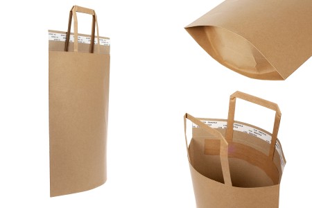 Papirna kesa (300gsm) 250x300 mm sa unutrašnjom ručkom i samolepljivim zatvaranjem - 20 kom-slika_proizvoda