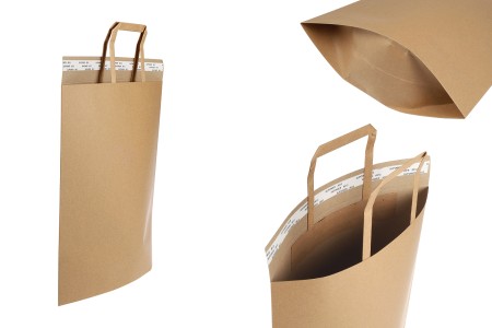 Papirna kesa (300gsm) 300x350 mm sa unutrašnjom ručkom i samolepljivim zatvaranjem - 20 kom-slika_proizvoda