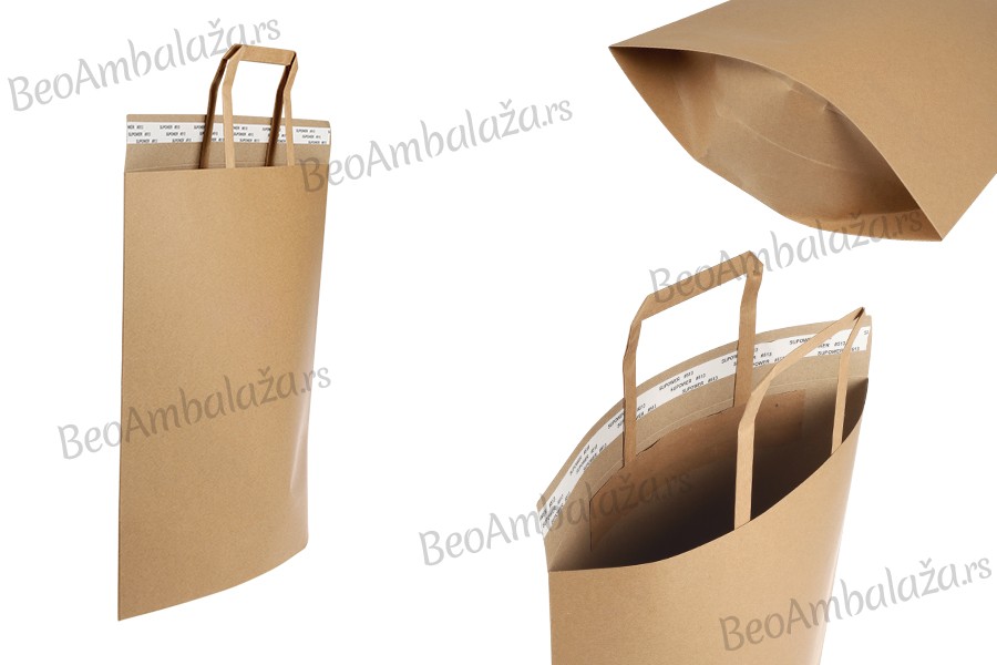Papirna kesa (300gsm) 300x350 mm sa unutrašnjom ručkom i samolepljivim zatvaranjem - 20 kom