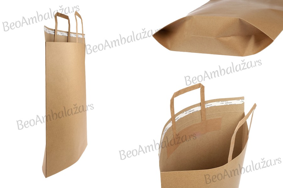 Papirna kesa (300gsm) 350x400 mm sa unutrašnjom ručkom i samolepljivim zatvaranjem - 20 kom