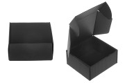 Kutija od kraft papira u crnoj boji 130x120x60mm bez prozora - 20 kom