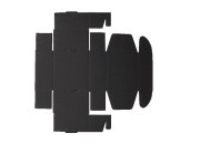 Kutija od kraft papira u crnoj boji 130x120x60mm bez prozora - 20 kom