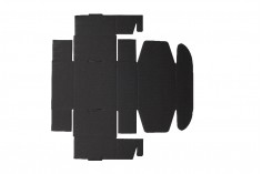 Kutija od kraft papira u crnoj boji 130x120x60mm bez prozora - 20 kom