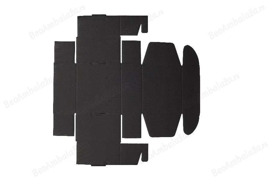 Kutija od kraft papira u crnoj boji 130x120x60mm bez prozora - 20 kom-grupa_slika