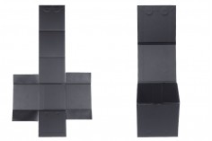 Luksuzna crna kutija 110x110x110mm sa magnetnim zatvaranjem i spoljašnjom plastičnom futrolom (za teglice 20-2692)