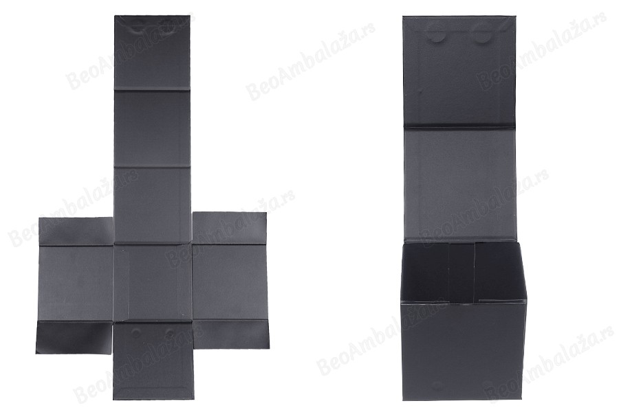 Luksuzna crna kutija 110x110x110mm sa magnetnim zatvaranjem i spoljašnjom plastičnom futrolom (za teglice 17-665)-grupa_slika