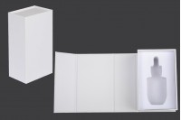 Luksuzna bela kutija 90x140x55mm sa magnetnim zatvaranjem, za bočicu 30mL sa šifrom: 22-1569