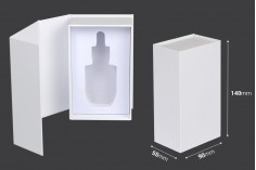 Luksuzna bela kutija 90x140x55mm sa magnetnim zatvaranjem, za bočicu 30mL sa šifrom: 22-1569