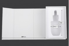 Luksuzna bela kutija 90x140x55mm sa magnetnim zatvaranjem, za bočicu 30mL sa šifrom: 22-1569