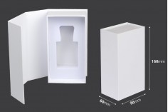 Luksuzna bela kutija 90x160x60mm sa magnetnim zatvaranjem, za bočice 50mL sa šifrom: 18-394 i 21-636.