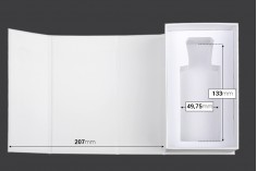 Luksuzna bela kutija 90x160x60mm sa magnetnim zatvaranjem, za bočice 100mL sa šifrom: 18-395 i 21-637.