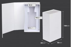 Luksuzna bela kutija 90x160x60mm sa magnetnim zatvaranjem, za bočice 100mL sa šifrom: 18-395 i 21-637.