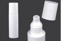 Plastična (PET) bela bočica 100mL sa pumpicom za kreme i zatvaračem - 6 kom
