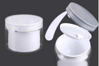 Two-legged cream jar 150 ml plastic with lid and plastic seal - 6 pcs