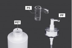 PET flaša od 200mL sa pumpicom za kreme (PP24) i poklopcem - 6 kom