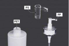 PET flaša od 350mL sa pumpicom za kreme (PP24) i poklopcem - 6 kom