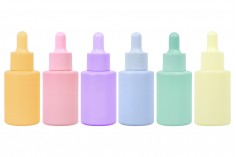 Staklena bočica od 30mL sa pipetom u MAT pastelnim bojama