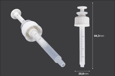 Plastični dozator za bočice PP18 od 20 mL-dimenzije_slike