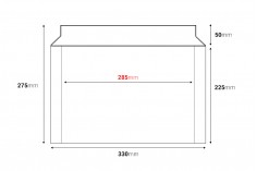 Papirna koverta 320x225 mm (pogodna za format A4) sa samolepljivim zatvaranjem - 10 kom