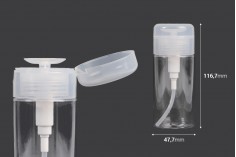 Plastična flašica 120mL sa pumper pumpicom za preparate za uklanjanje šminke - 12 kom