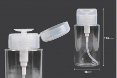 Plastična flašica 200mL sa pumper pumpicom za preparate za uklanjanje šminke - 12 kom