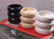Dekorativna keramička posuda za sveće 82x88 mm u raznim bojama Dekorativna keramička posuda za sveće 82x88 mm u raznim bojama
