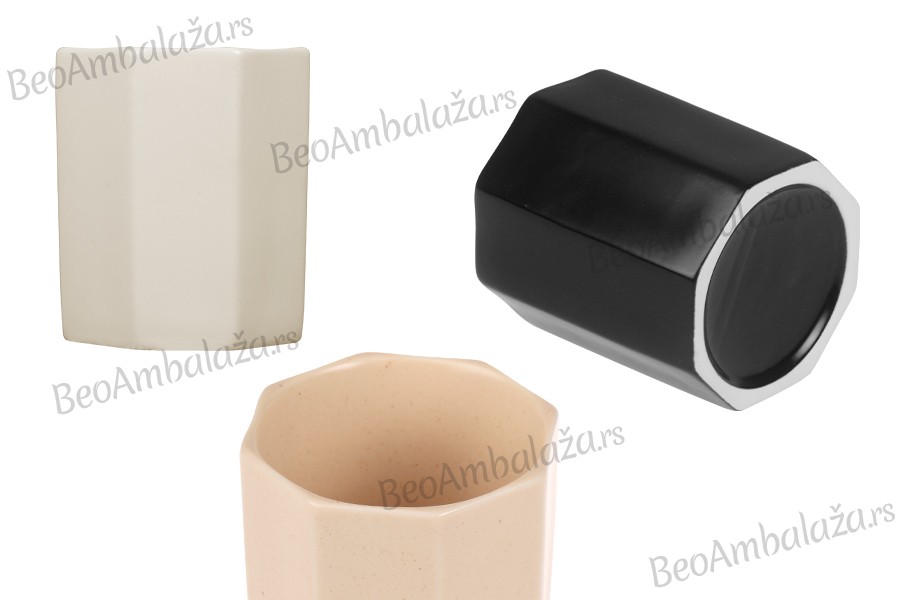 Dekorativna keramička posuda za sveće 67x75 mm u raznim bojama
