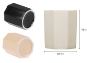 Dekorativna keramička posuda za sveće 67x75 mm u raznim bojama Dekorativna keramička posuda za sveće 67x75 mm u raznim bojama