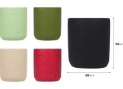Dekorativna posuda od cementa 80x95 mm, više boja Dekorativna posuda od cementa 80x95 mm, više boja