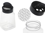 Plastična (PET) providna teglica 260mL, sa crnim poklopcem i unutrašnjom zaptivkom (PE) za začine Plastična (PET) providna teglica 260mL, sa crnim poklopcem i unutrašnjom zaptivkom (PE) za začine