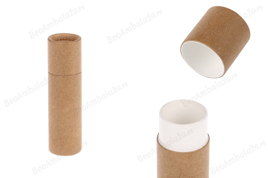 Biorazgradive cilindrične papirne kutijice 20x70 mm, za balzam za usne-slika_proizvoda