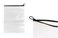 Poluprovidna kesica (PVC) 240x330 mm sa crnim patent  (zip) zatvaračem - 12 kom