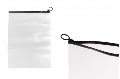 Poluprovidna kesica (PVC) 240x330 mm sa crnim patent  (zip) zatvaračem - 12 kom