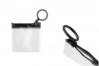 Poluprovidna kesica (PVC) 60x60 mm sa crnim patent  (zip) zatvaračem - 12 kom
