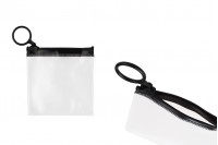 Poluprovidna kesica (PVC) 80x80 mm sa crnim patent  (zip) zatvaračem - 12 kom
