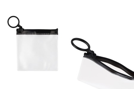 Poluprovidna kesica (PVC) 80x80 mm sa crnim patent  (zip) zatvaračem - 12 kom-slika_proizvoda