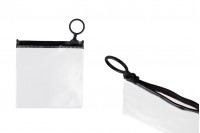 Poluprovidna kesica (PVC) 100x100 mm sa crnim patent  (zip) zatvaračem - 12 kom